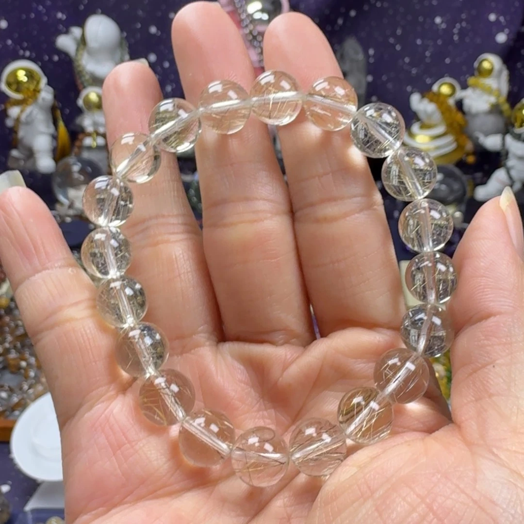 水晶手串未镶嵌银发晶手串