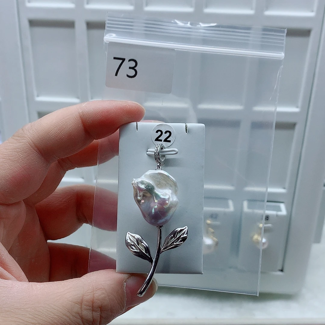 吊坠(不含链)合金淡水珍珠