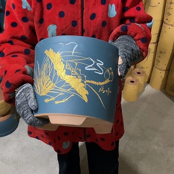 紫砂花盆紫砂花盆