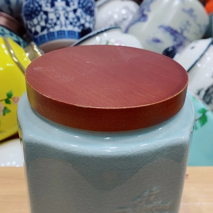 陶摆件茶叶罐储存罐密封罐
