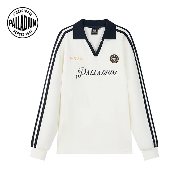 PALLADIUM帕拉丁卫衣男 25冬季撞色印花图案翻领休闲卫衣1013484