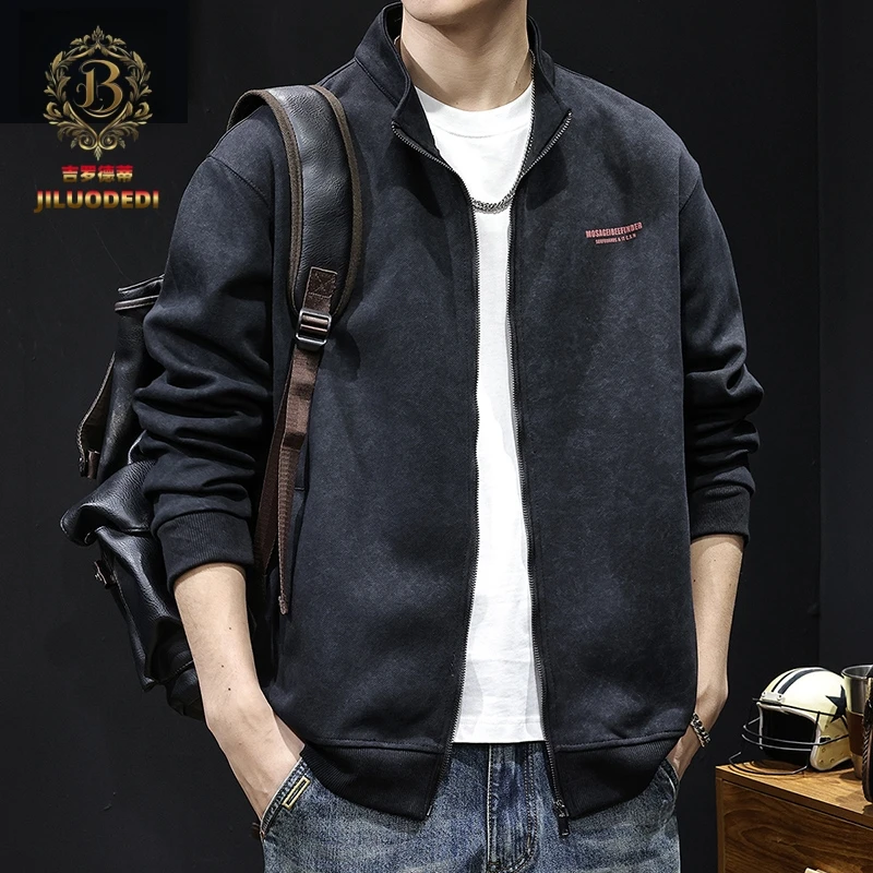 吉罗德蒂春秋冬厚款宽松型秋冬秋季卫衣上衣春季立领宽松山系美式