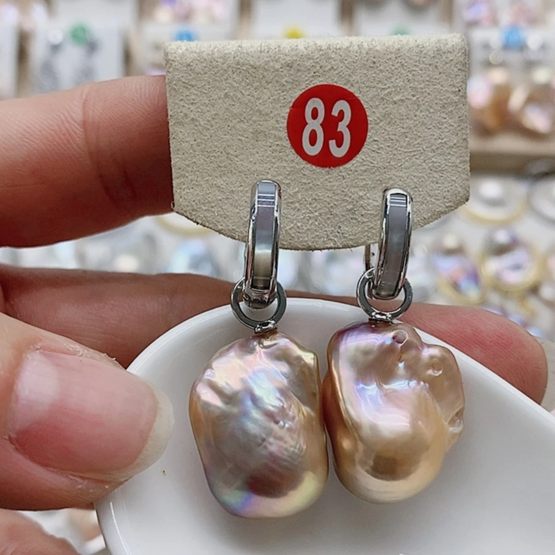 【闪购商品】淡水珍珠耳饰银S925镶嵌