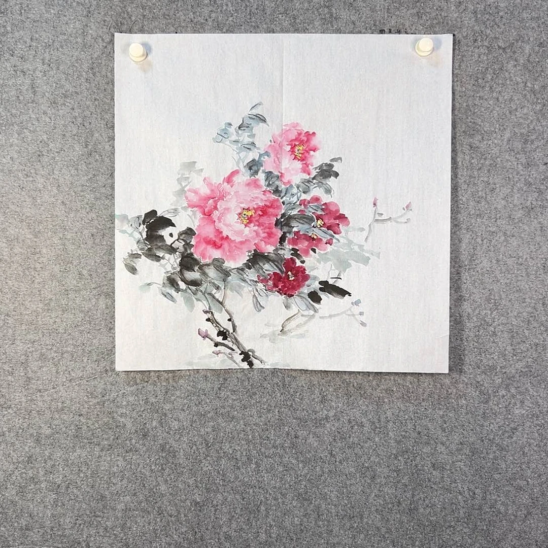 国画104 牡丹花等经济植物和花卉资源