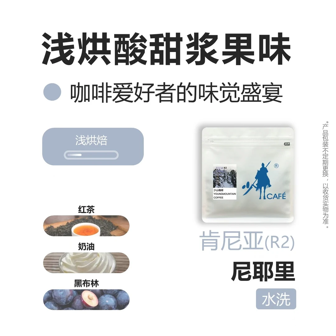 少山肯尼亚浅度 深度咖啡豆精品手冲咖啡豆200g水洗AA咖啡豆