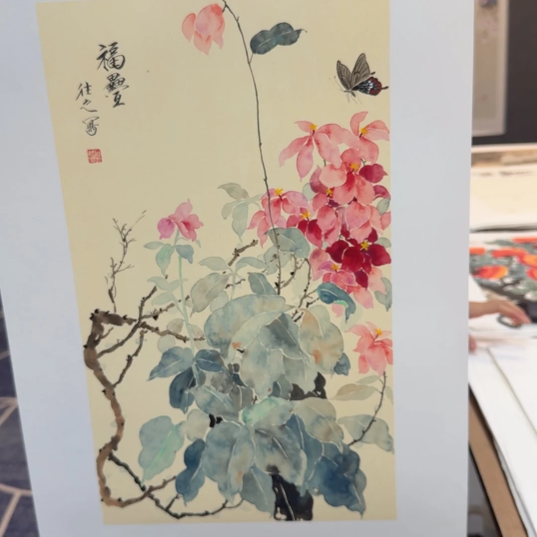 国画国画作品山水花鸟纯手绘