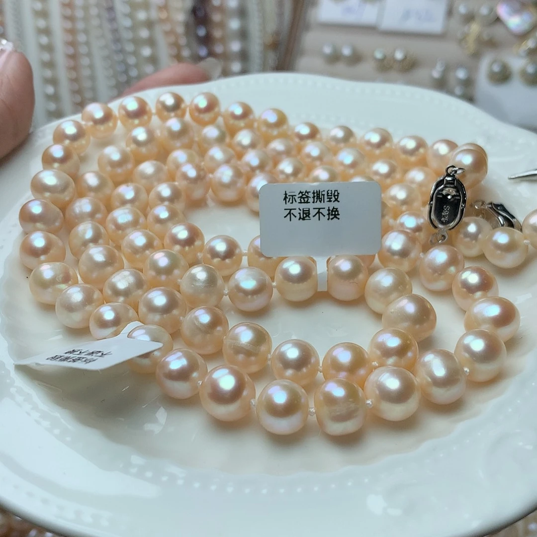 淡水珍珠9-10未镶嵌x55项链