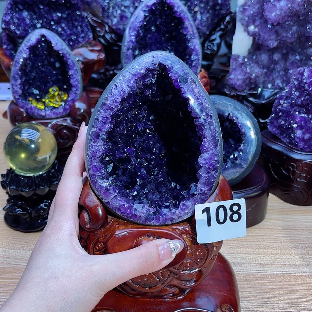 ****子未镶嵌紫晶大型摆件（非配饰）