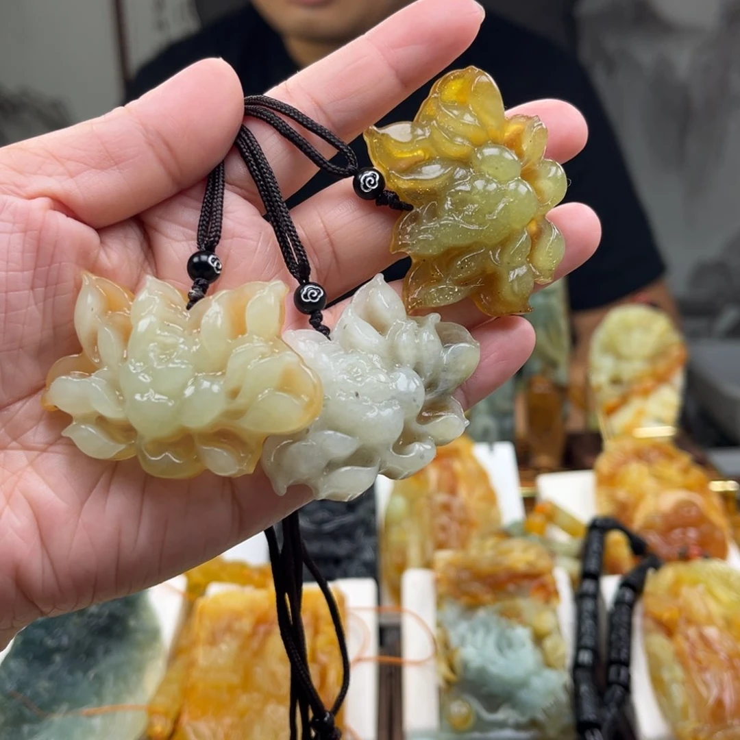 岫玉未镶嵌挂件挂件