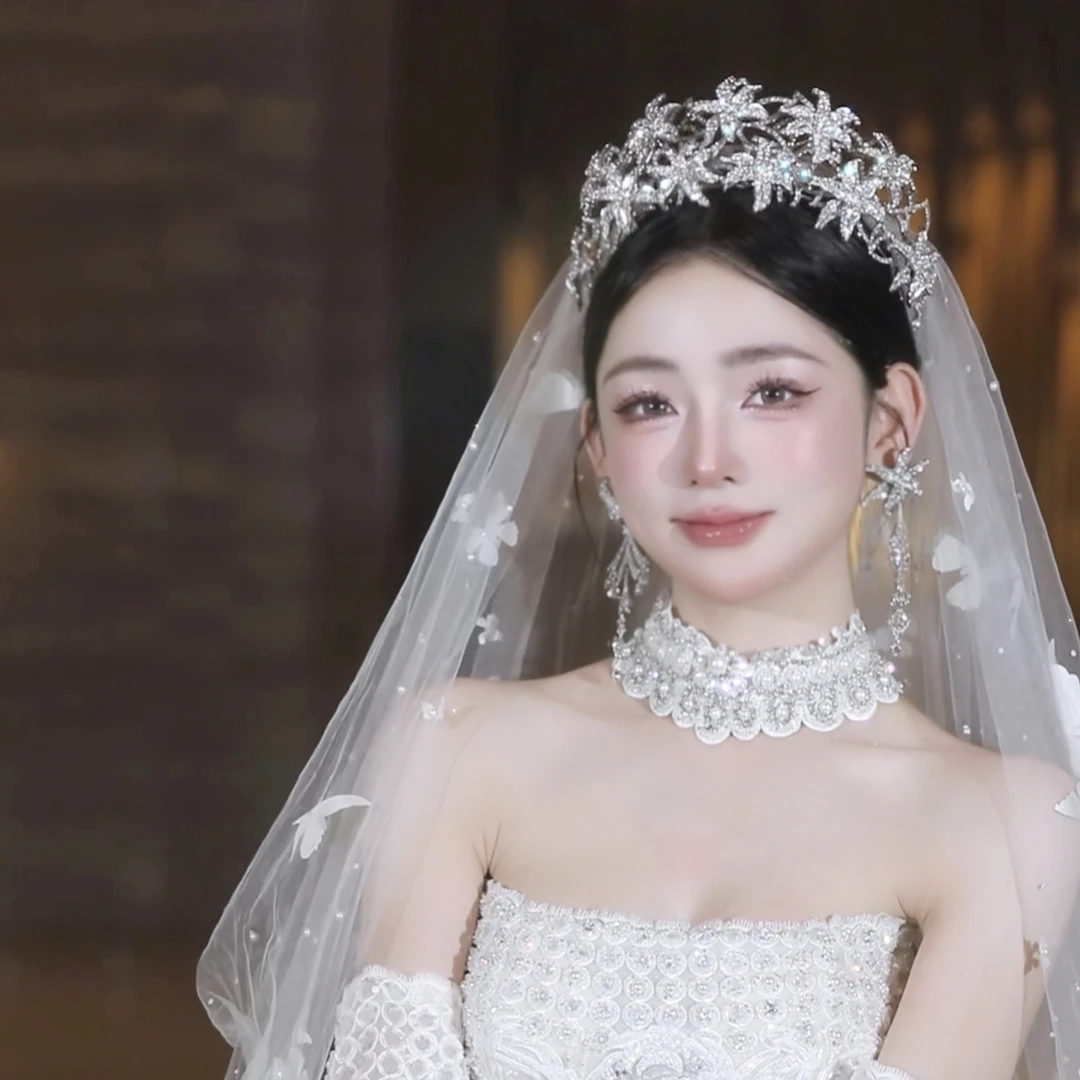 皇冠配饰气质韩式结婚立体欧式大气轻奢