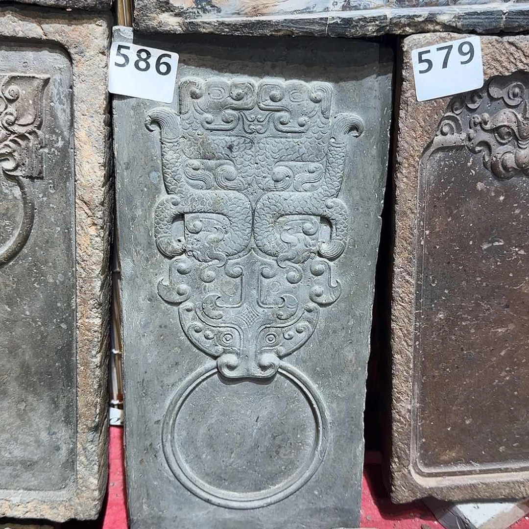 老砖后刻干泡茶台