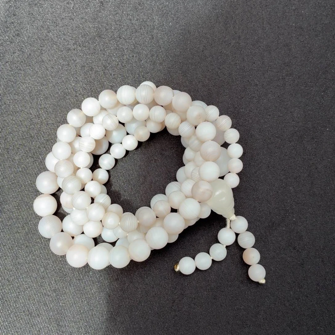 我***石英质玉珠子未镶嵌