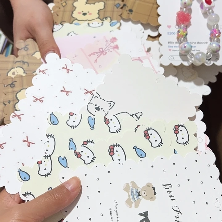 花边9.5×14混款100张