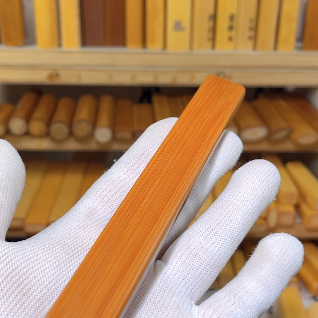 竹定刻上上签一物一拍实心竹