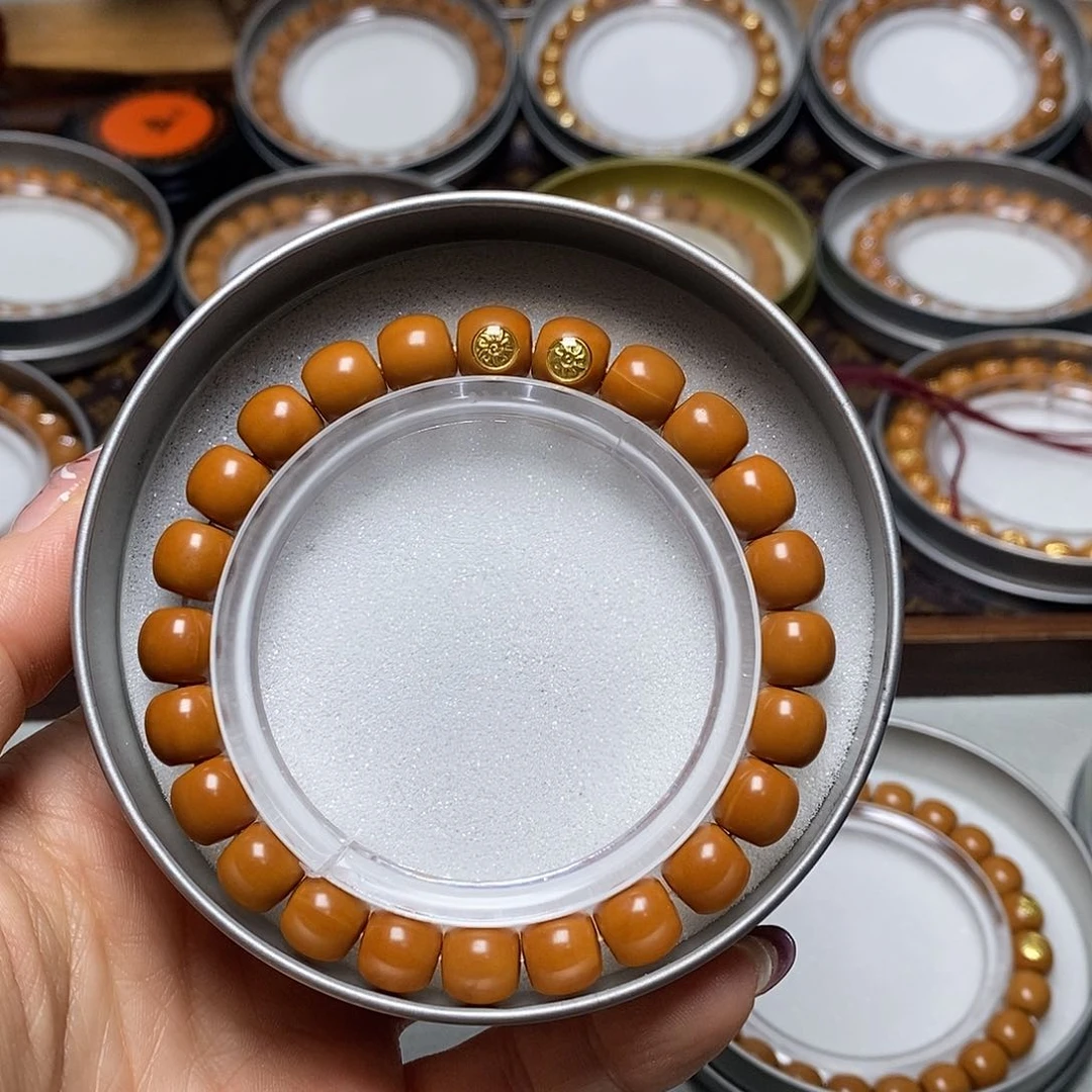 猴头核桃手串用****9348号93左右18K双标老型全品