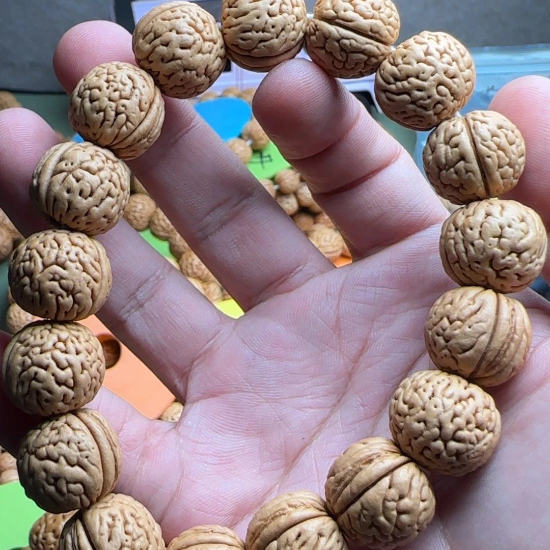 遇***生手串桃核铁核肌肉桃核手串毕业款18