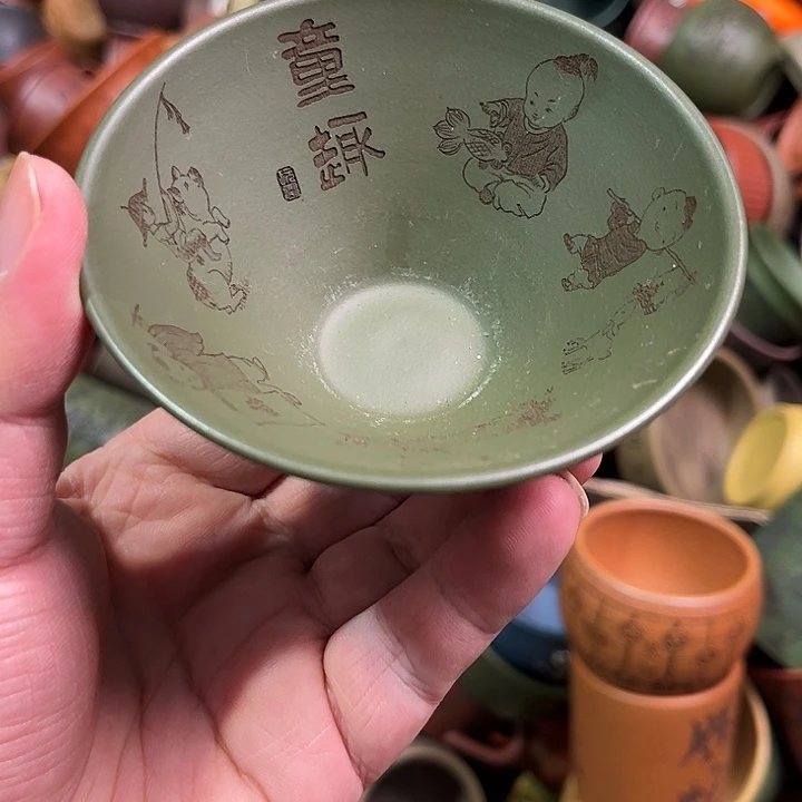 紫砂茶杯全手工紫砂主人杯