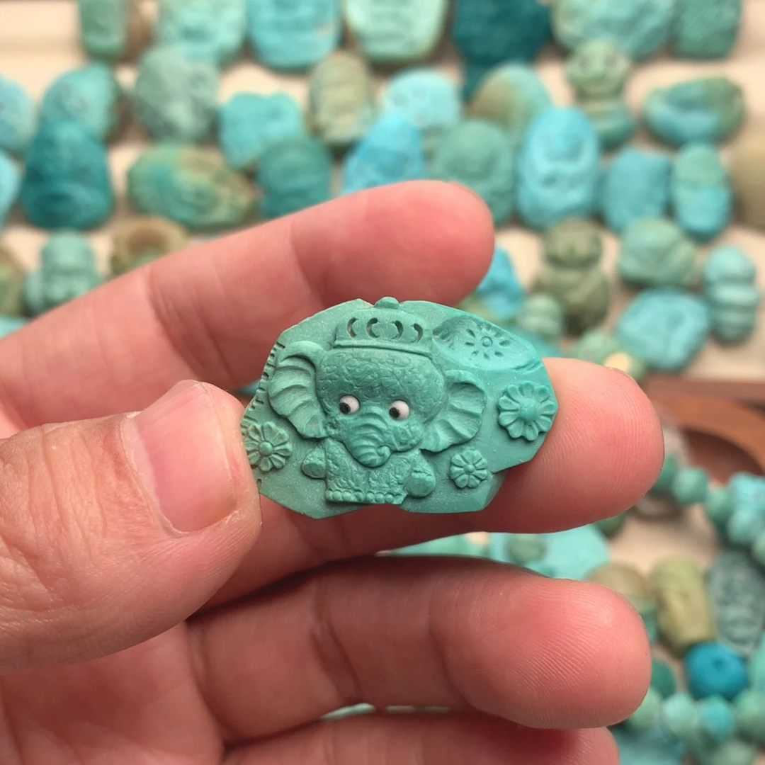 绿松石未镶嵌吊坠(不含链)