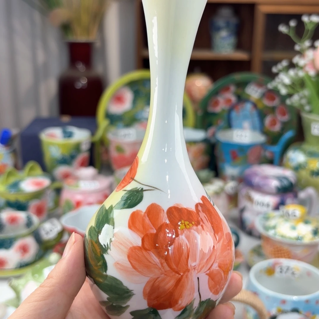 景德镇手绘高温釉下彩陶瓷茶具