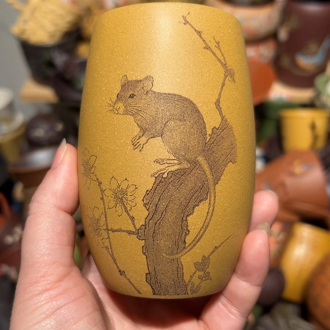 紫砂茶杯宜兴紫砂主人杯