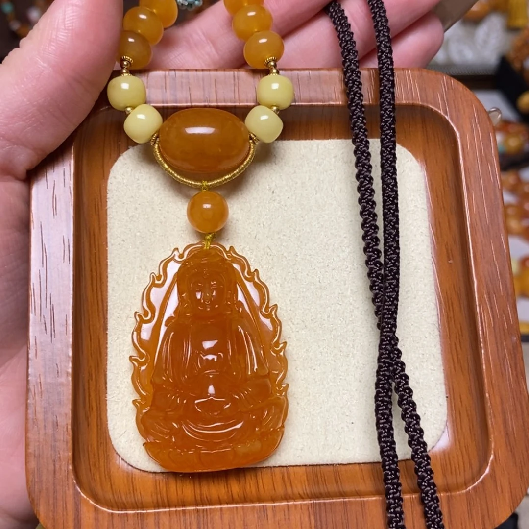 【闪购商品】蜜蜡颈饰未镶嵌项链