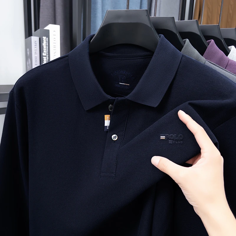 【100%精梳棉】秋季翻领男士POLO衫高级刺绣轻奢低调休闲商务气质款