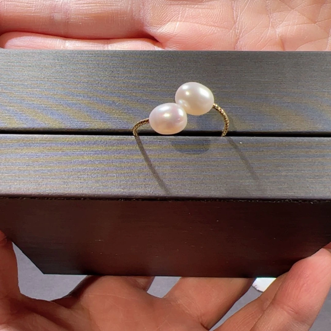 【闪购商品】淡水珍珠戒指合金