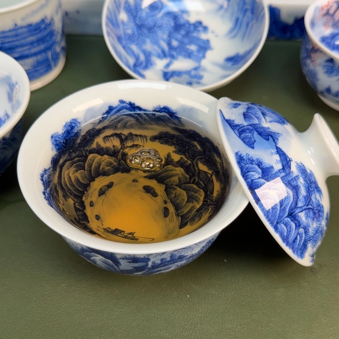 景德镇纯手绘茶具圆圆222