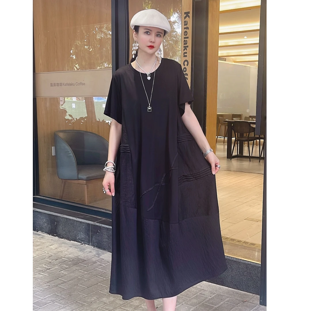 61950 重工款式时尚定制圆领连衣裙