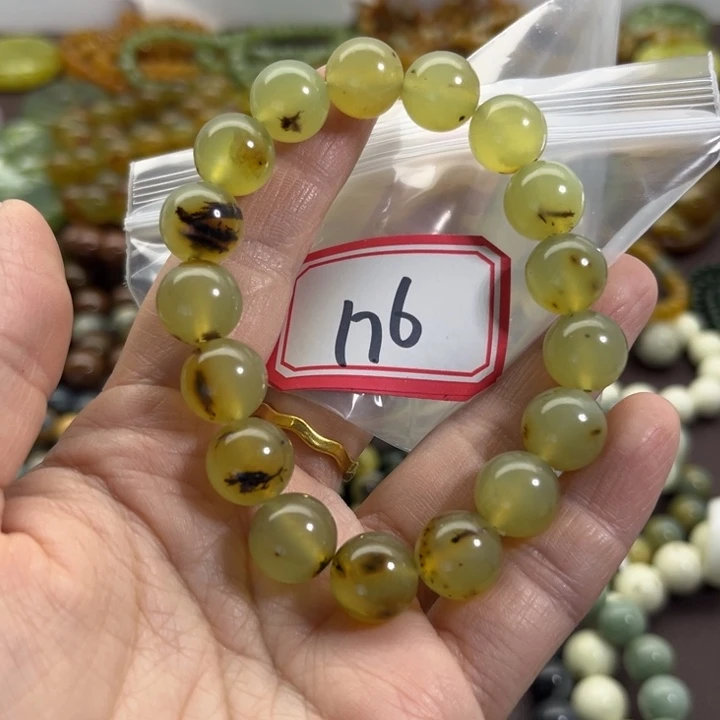 蛇纹石玉未镶嵌手链