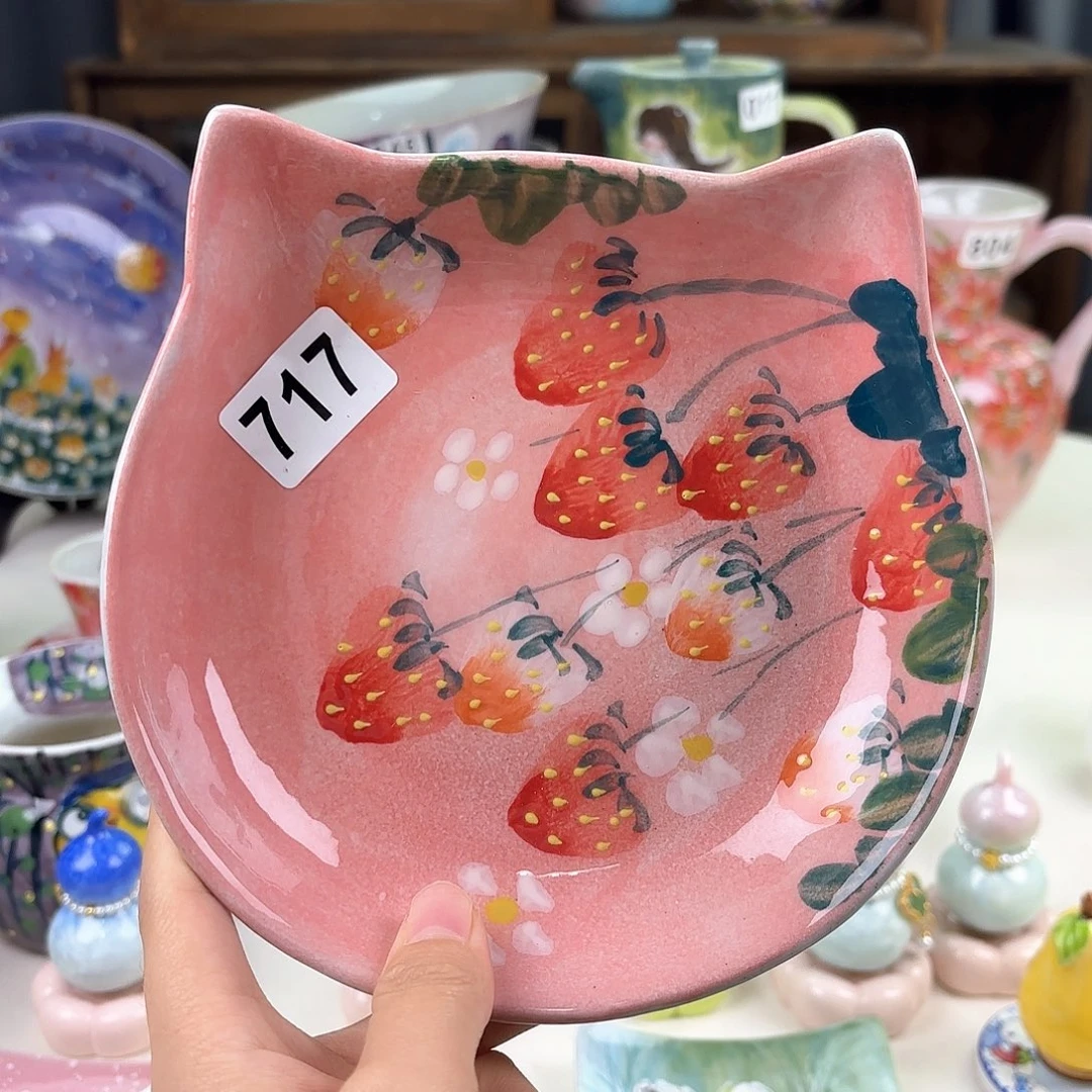 景德镇手绘高温釉下彩陶瓷茶具