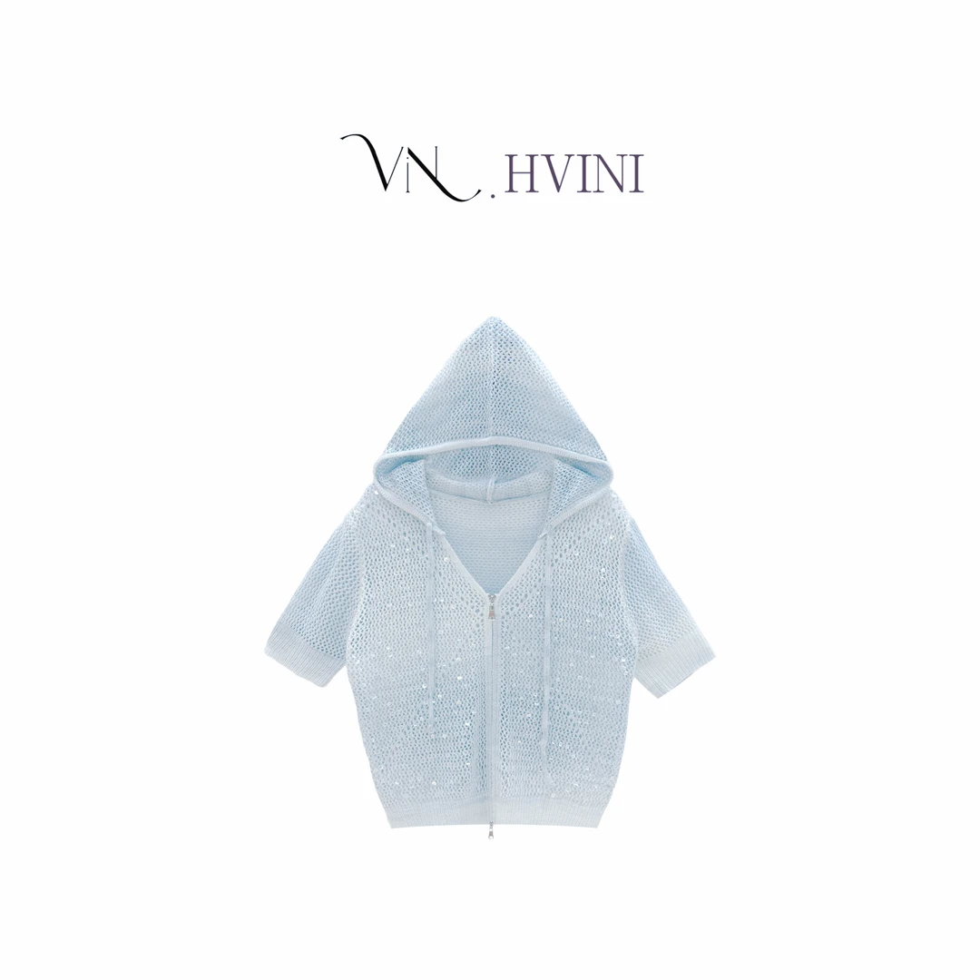 【浪漫满屋】2025春夏新款时尚百搭休闲设计师上衣毛衣H2468