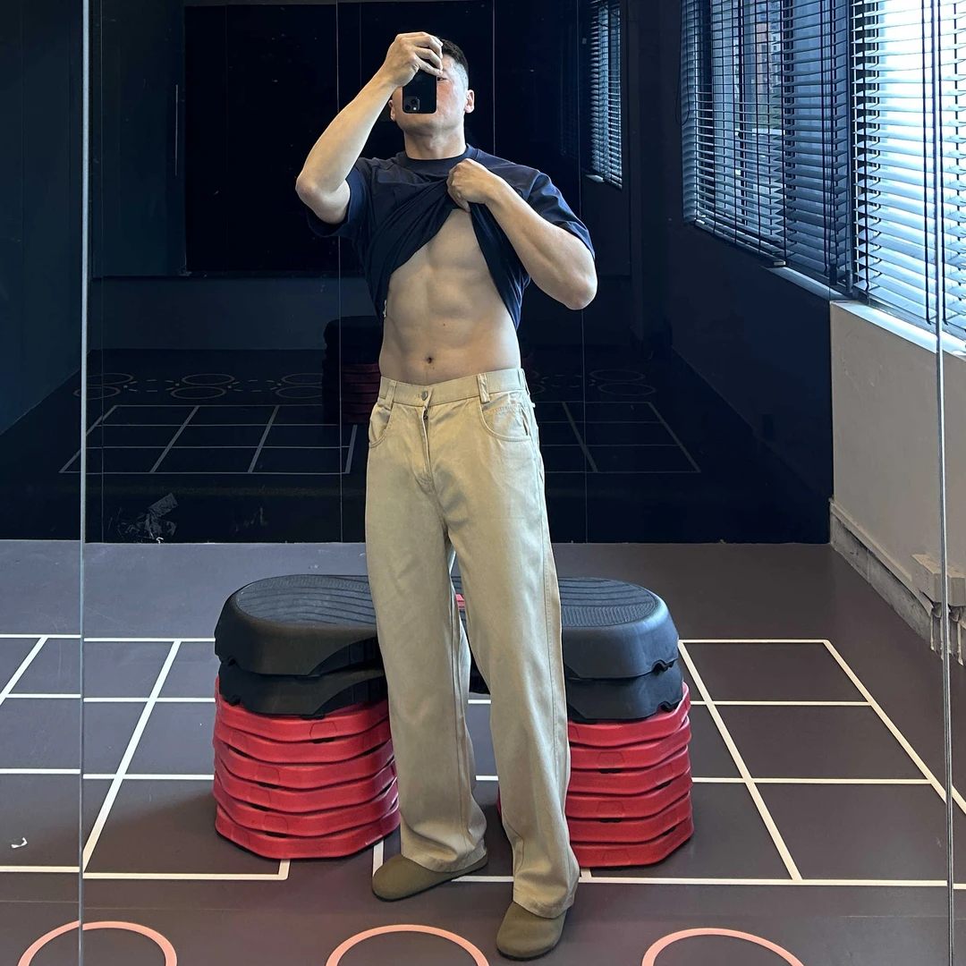 IRONTRAP复古做旧莱赛尔棉直筒宽松牛仔裤男休闲通勤基础款裤子夏