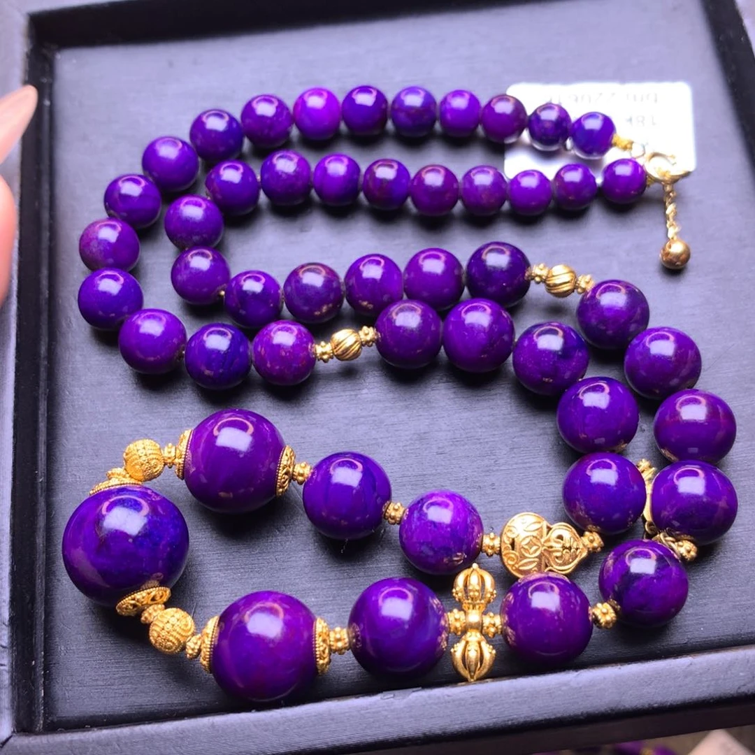 苏纪石（舒俱来）18K金镶嵌项链