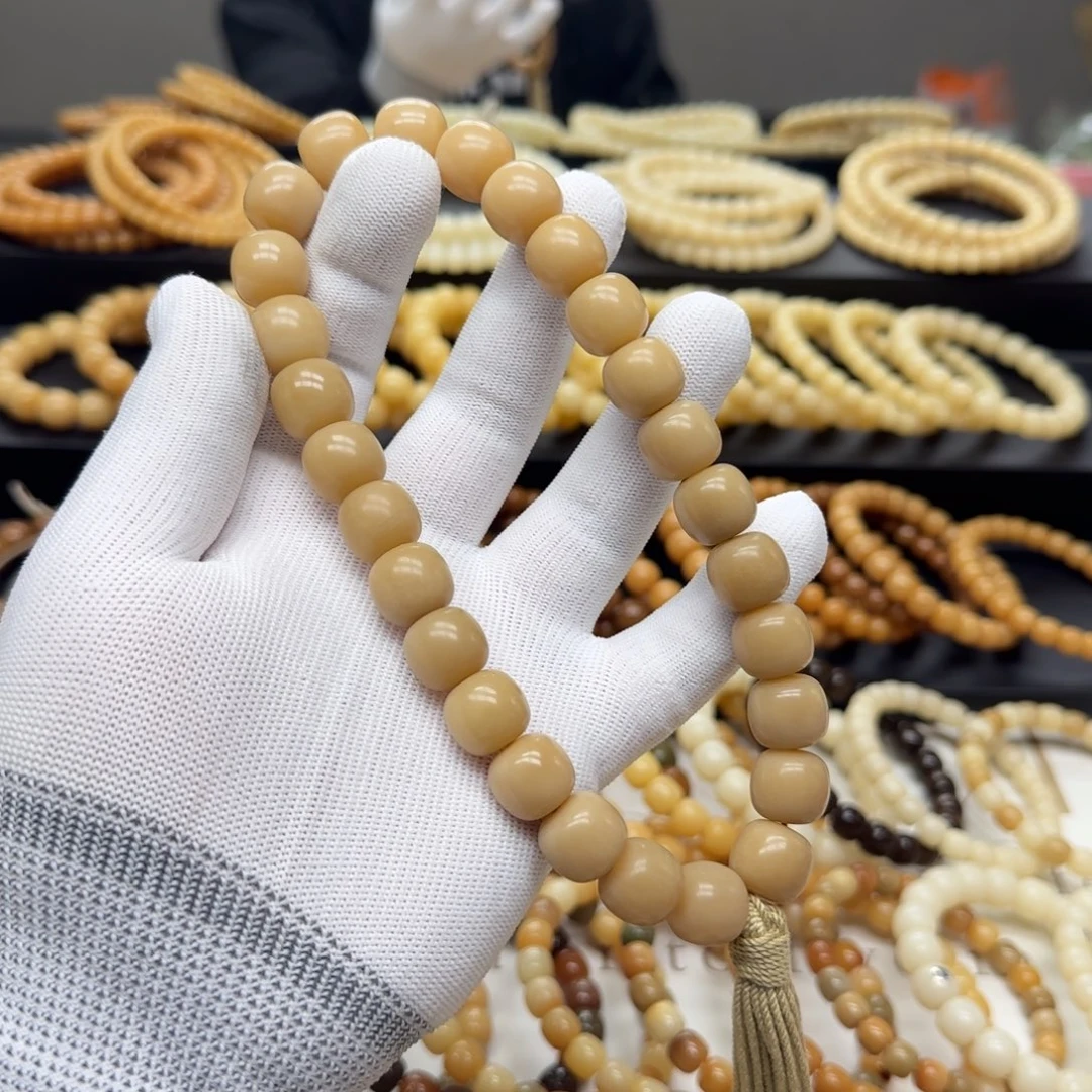 菩提根/象牙果手串13×14 8-10年 鬼工