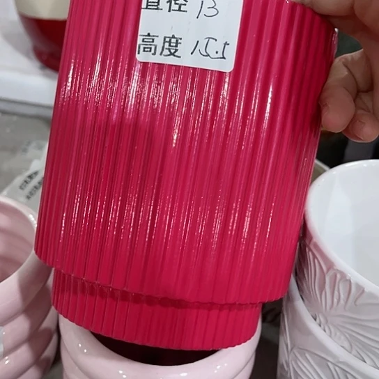 多肉绿植陶瓷花盆9.9包邮，有孔