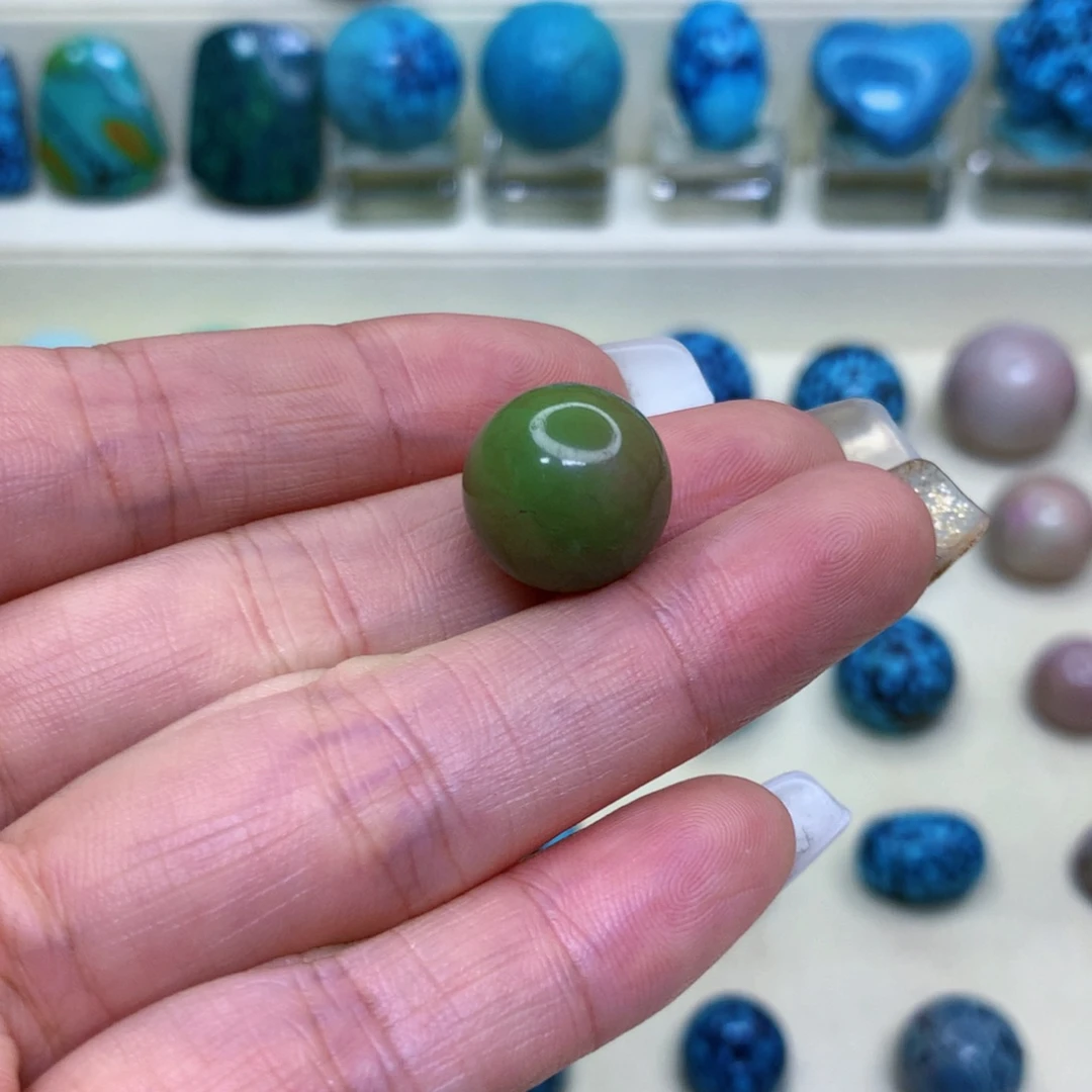 未镶嵌绿松石三彩随行