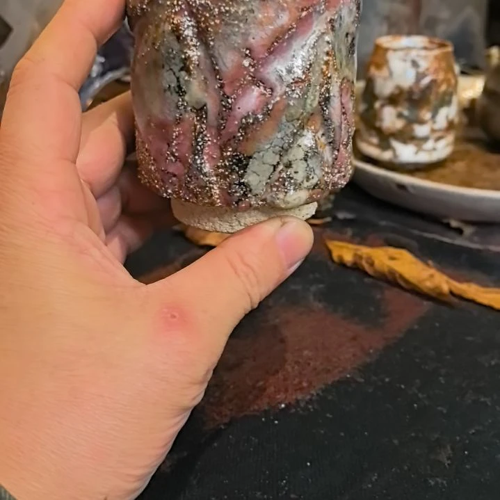 陶摆件手工高温原矿窑变新品福利