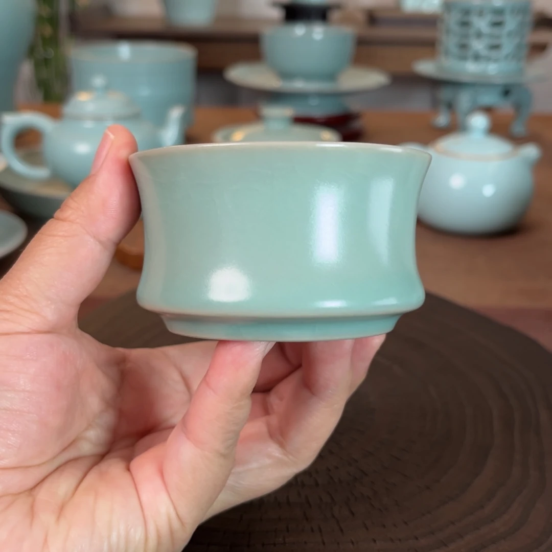 束腰原矿汝官窑作品