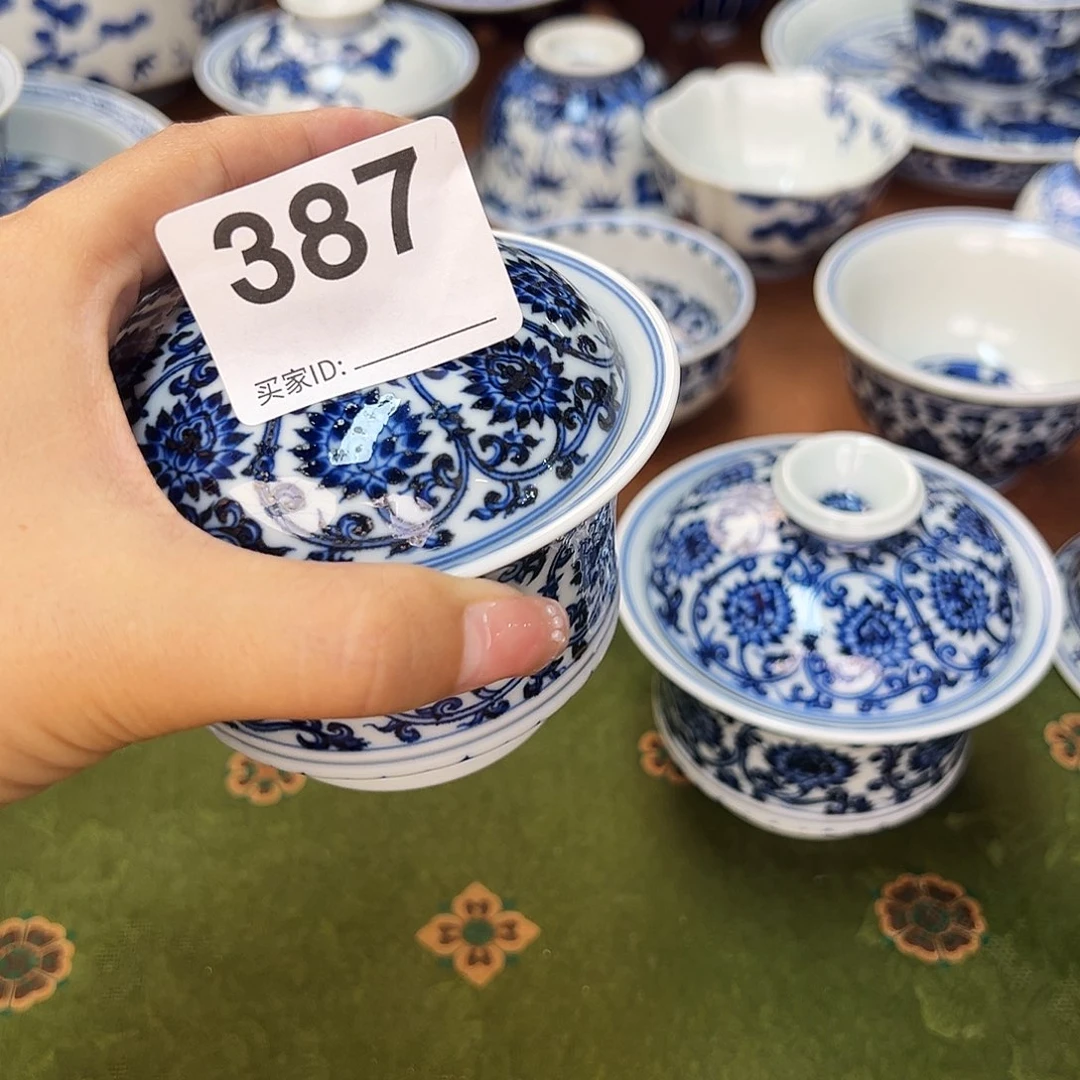 就***样杯景德镇手绘主人杯微瑕盖碗