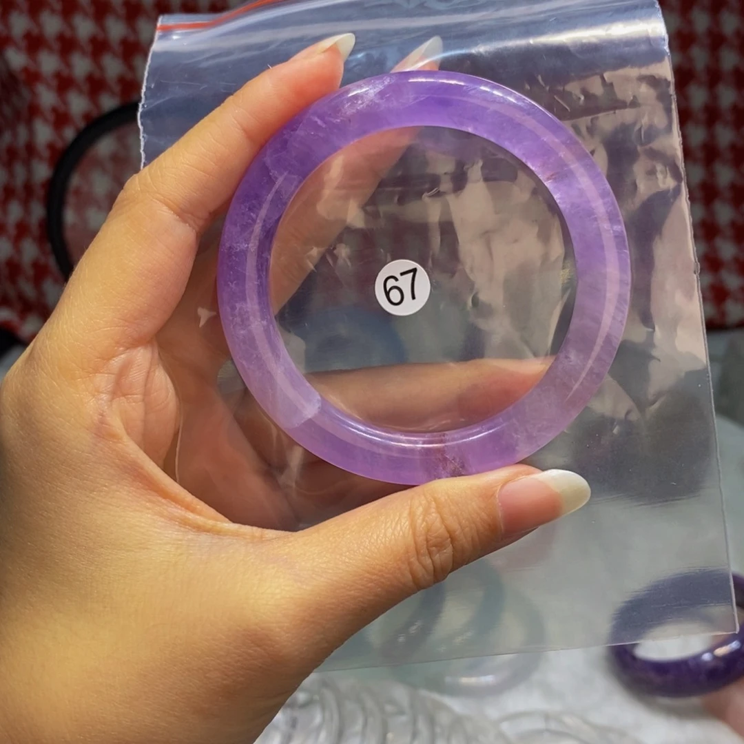 水晶手镯未镶嵌手镯54