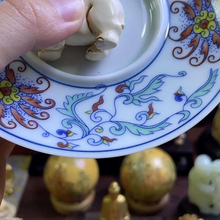 夏***龙瓷片精品雕刻工艺品