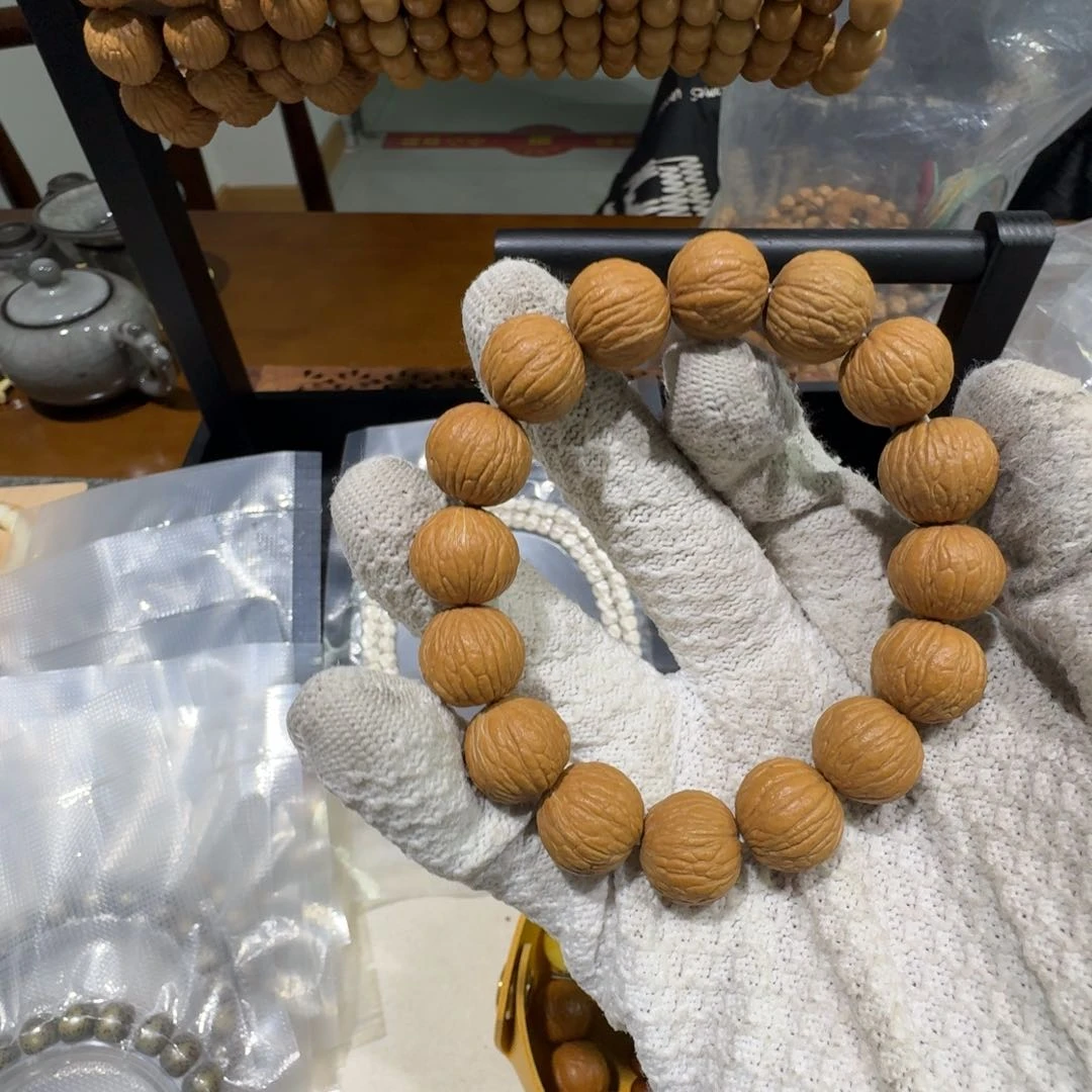 星月菩提手串大***鱼猴头凤羽全品15+