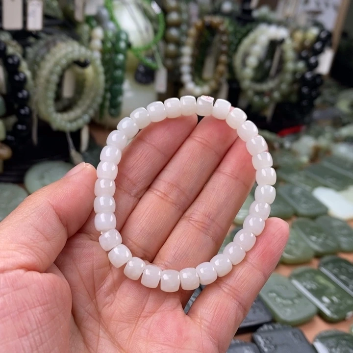 和田玉未镶嵌手链