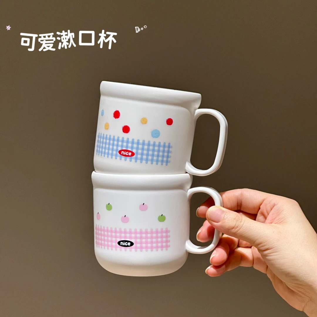 漱口杯可爱高颜值儿童家用刷牙杯洗漱杯学生女孩便携情侣牙刷杯子