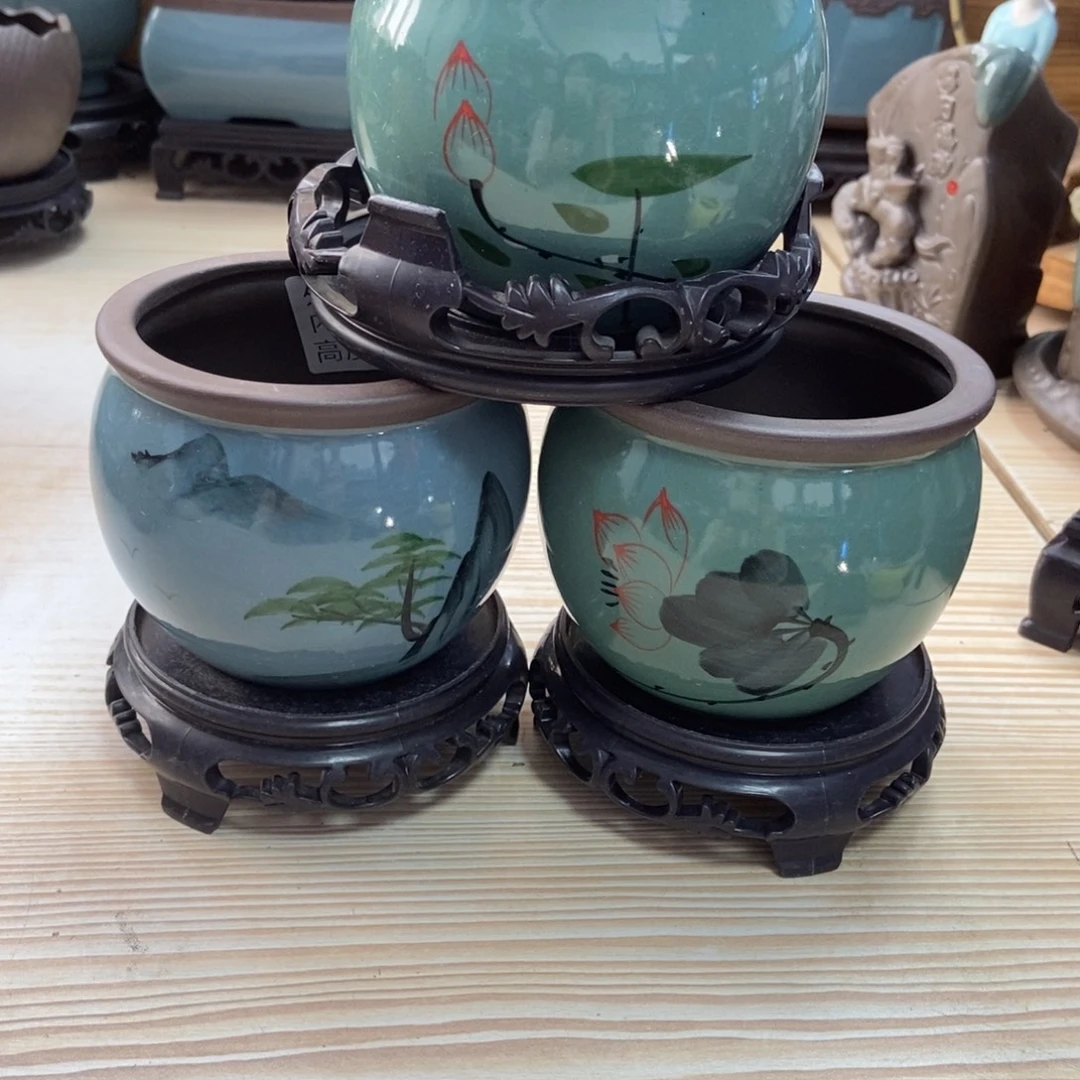 瓷片陶瓷花盆陶瓷艺术