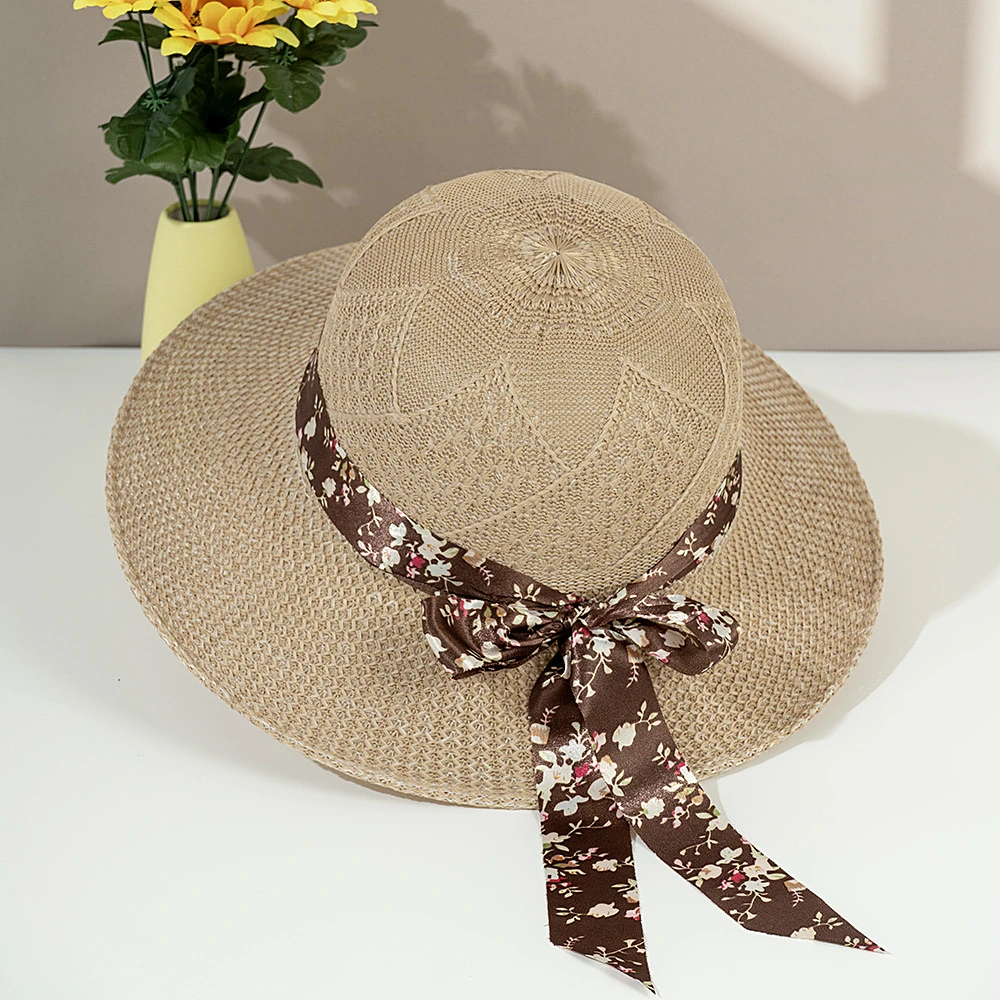 时尚蝴蝶结小沿渔夫帽女春夏季遮阳帽