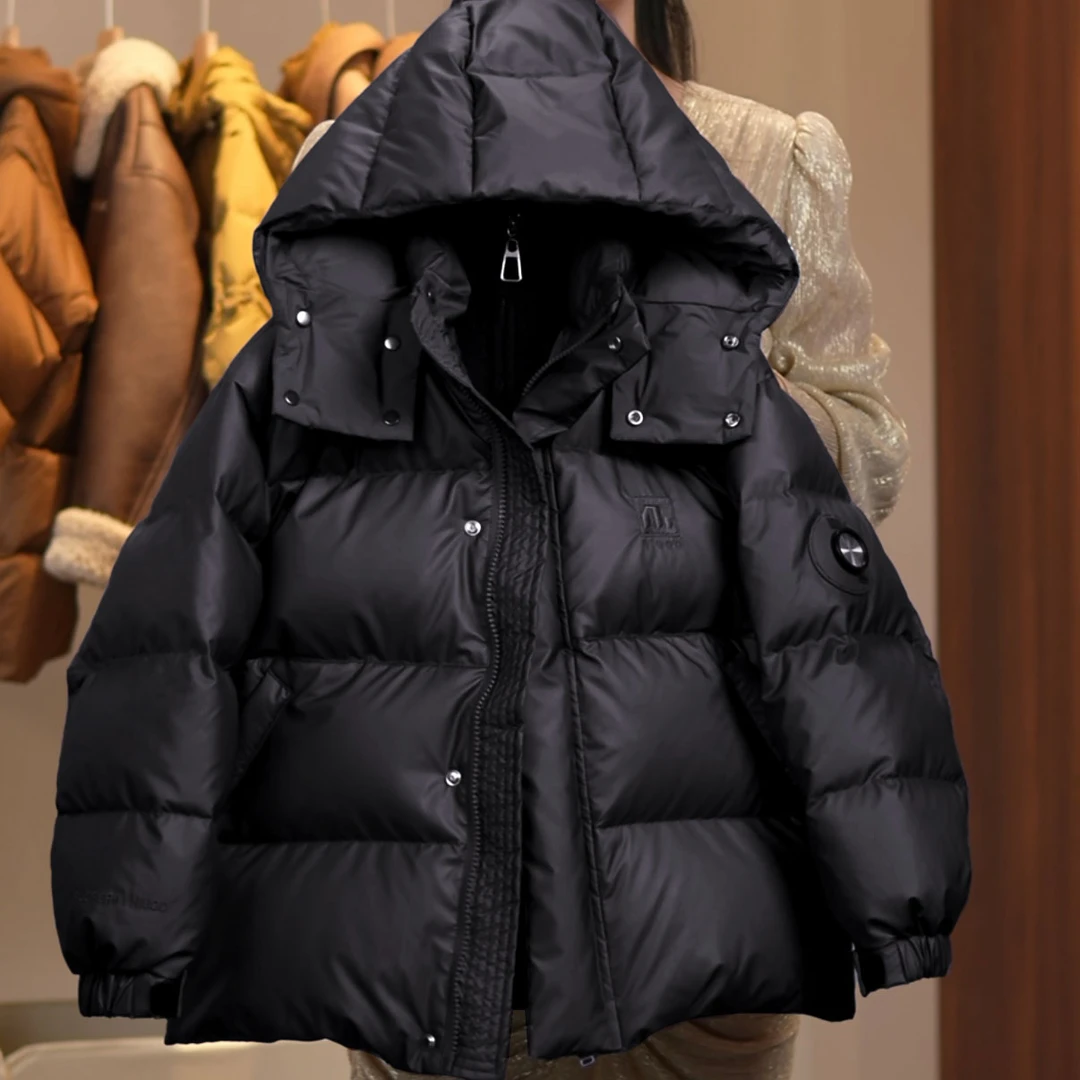 【现货】潮童90白鸭绒时尚连帽羽绒服加厚中大童男女童羽绒服YG6608