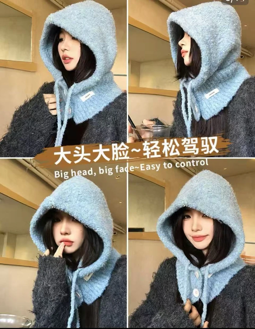 大头大脸，轻松驾驭羊毛混纺拉法帽