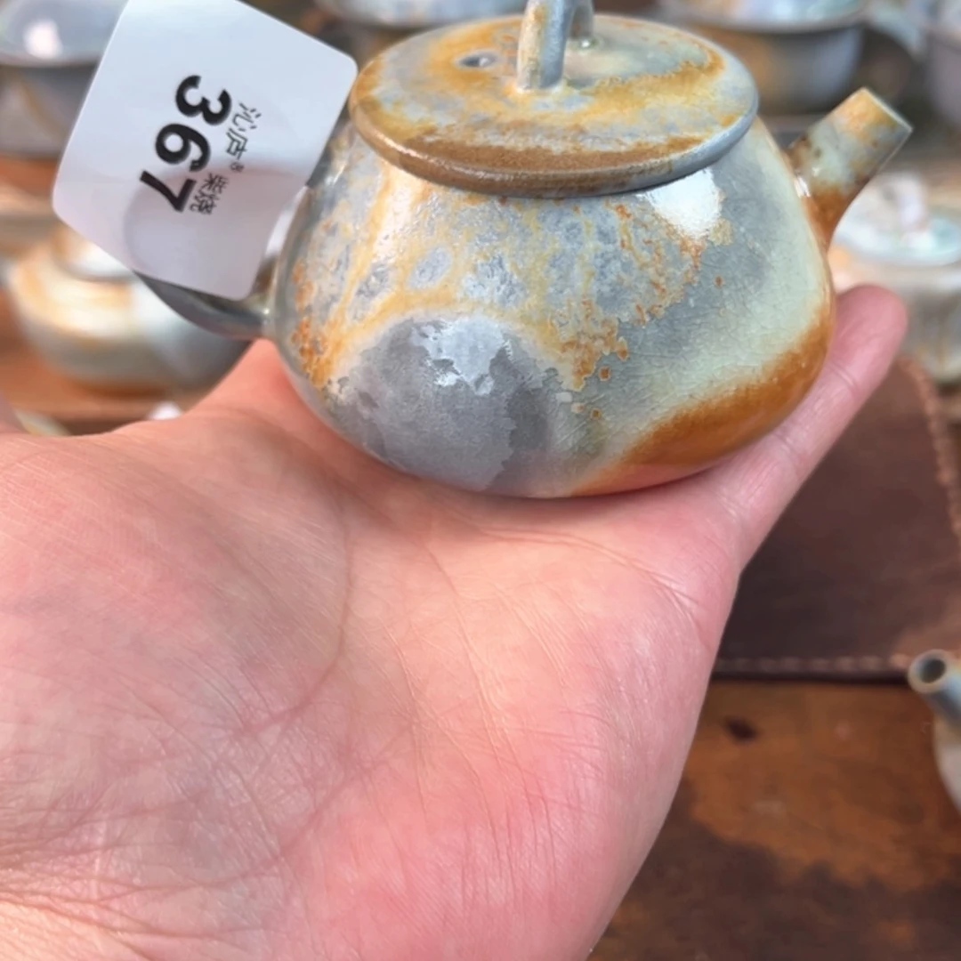 【闪购商品】弓**头沁庐柴窑古法柴烧手工茶器